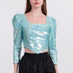 BATSHEVA LONG SLEEVE DIRNDL TOP